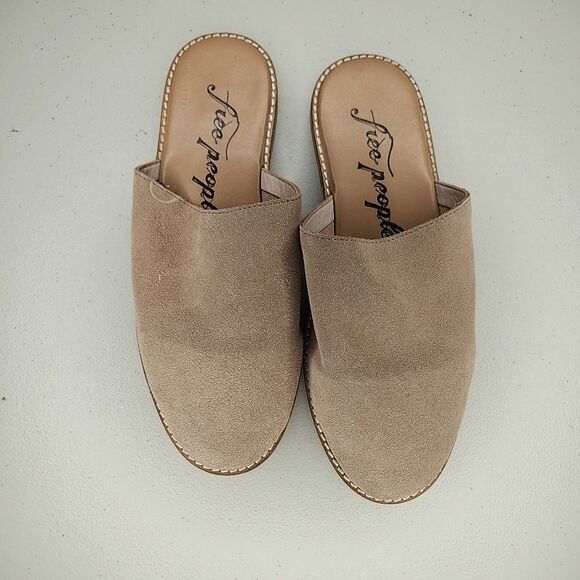 Free People Coronada Slip-On Suede Flats Nude Suede Womens Slip On Slipper EU 38 - Picture 6 of 6